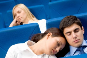 Sleep during presentation